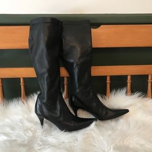 Cole Haan Tall Leather Heeled Boots